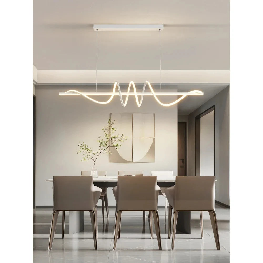Moderne Dimbare LED Hanglamp - hanglampen - close-up