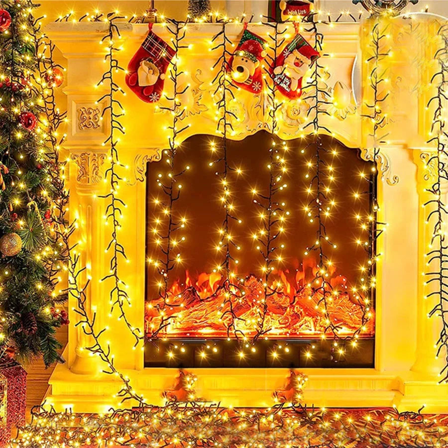 LumiBurst 25M 2000 LED Cluster Kerstverlichting - buitenverlichting - zijaanzicht