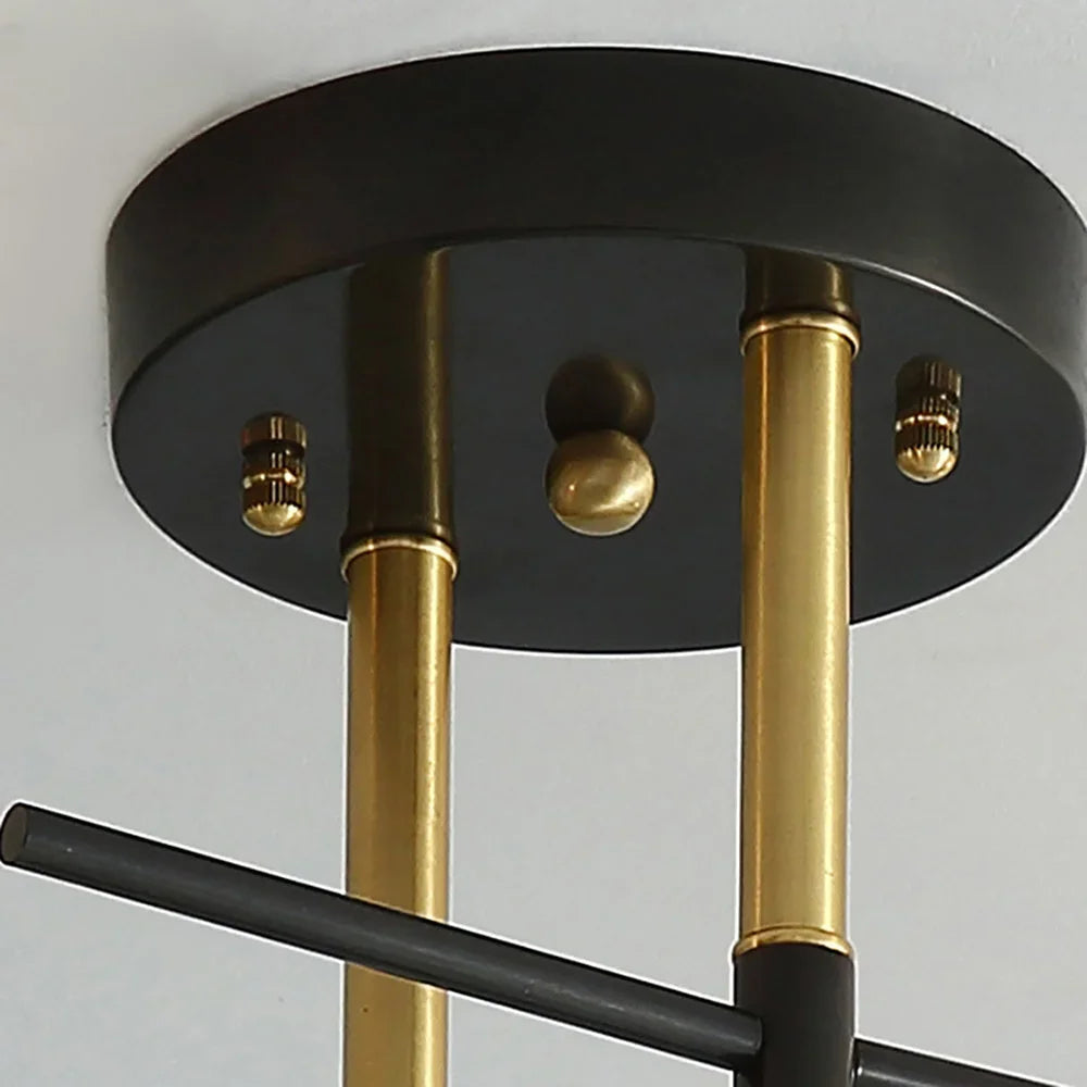 VintageGlow Dubbele Kop Plafondlamp - plafondlamp - zijaanzicht