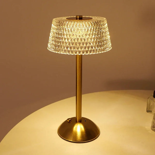 LumaGlow Touch – Oplaadbaar Glazen LED Nachtlampje