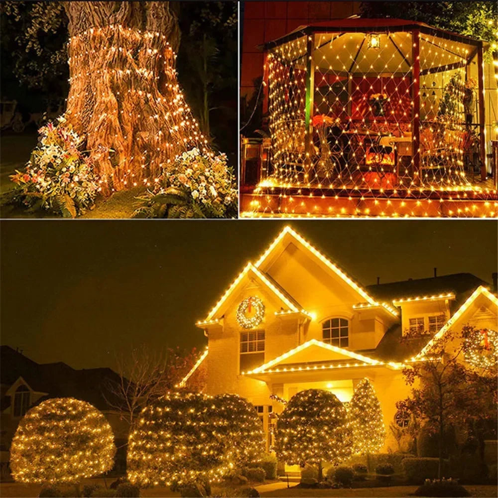 LumiGrid Net LED String Lights - buitenverlichting - sfeerbeeld