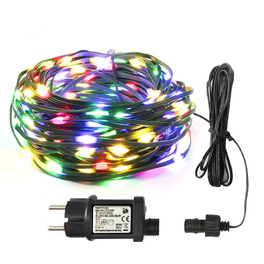 GLOWLINE – 10M-100M Waterdichte LED Lichtslinger met 8 Modi