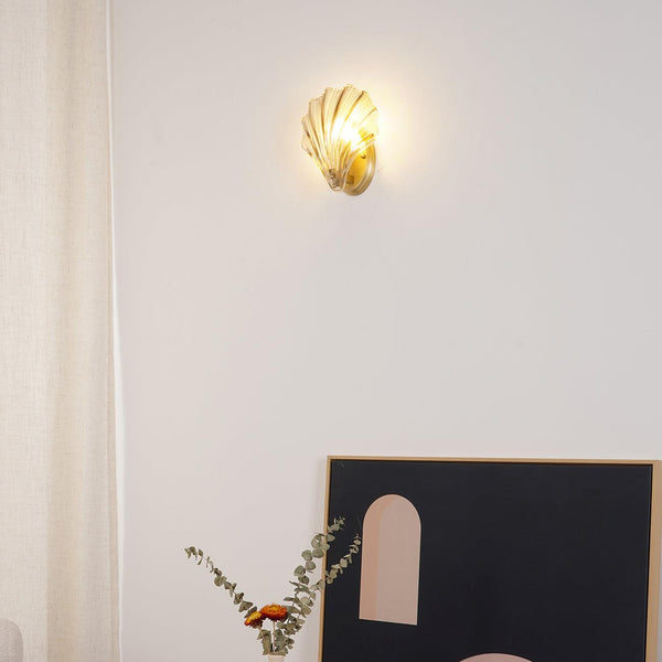 Wandlamp Shell - wandlampen - close-up