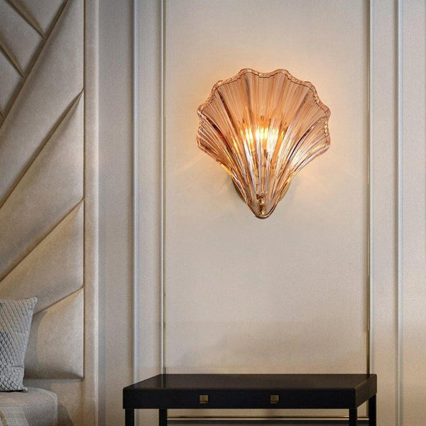 Wandlamp In De Vorm Van Een Schelp - wandlampen - detail