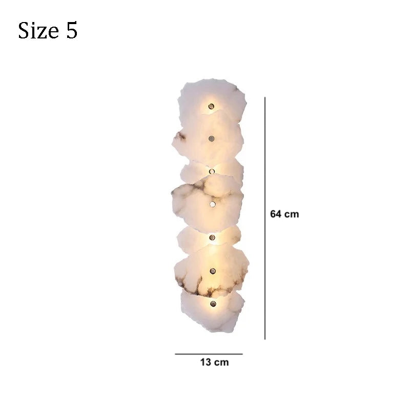 LUMARA Spaanse Alabaster Wandlamp - wandlamp - close-up