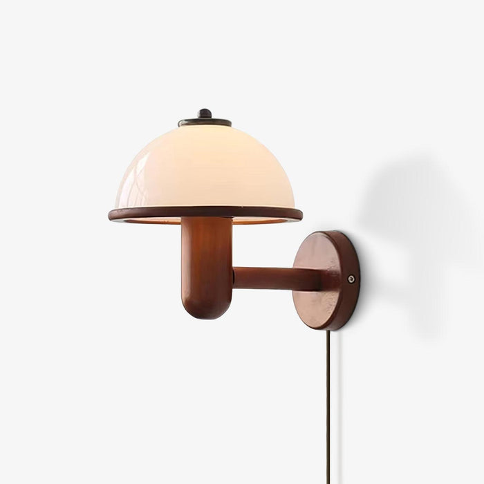 Paddenstoel Houten Wandlamp - wandlampen - sfeerbeeld
