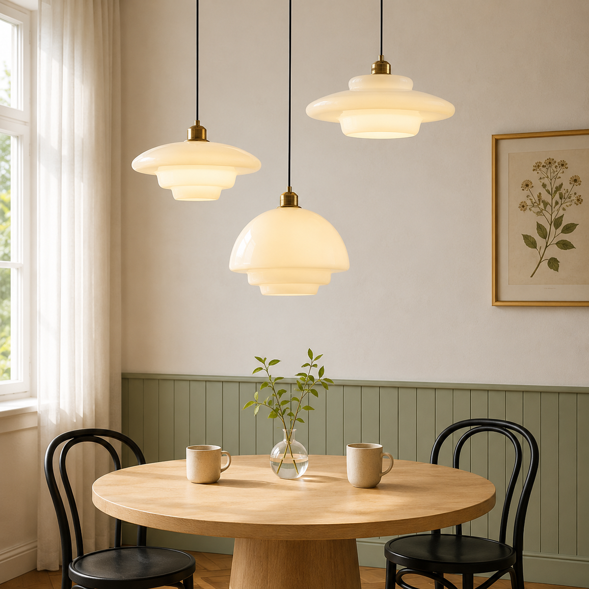 Witte Glazen Hanglamp - hanglampen