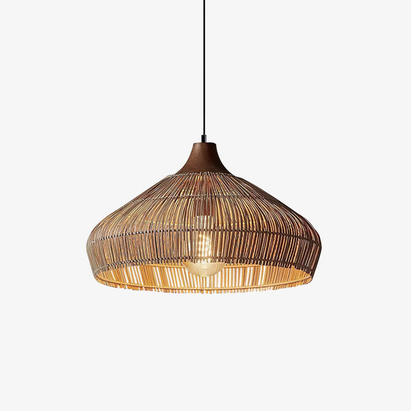 Unieke Rieten Rotan Hanglamp