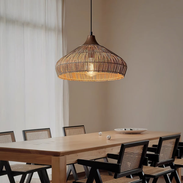 Unieke Rieten Rotan Hanglamp - hanglampen