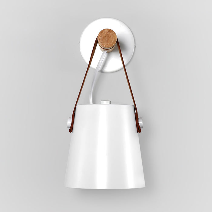 Conische Wandlamp van Hout - wandlampen - afmetingen