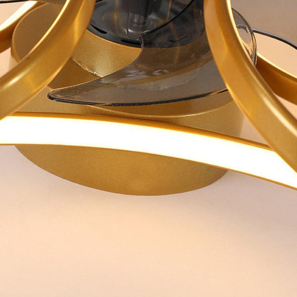 Bloem Led Moderne Inbouw Plafondventilator Met Afstandsbediening Plafondlamp - plafondlamp - materiaaldetail