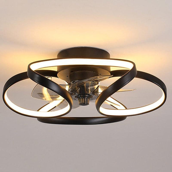 Bloem Led Moderne Inbouw Plafondventilator Met Afstandsbediening Plafondlamp - plafondlamp