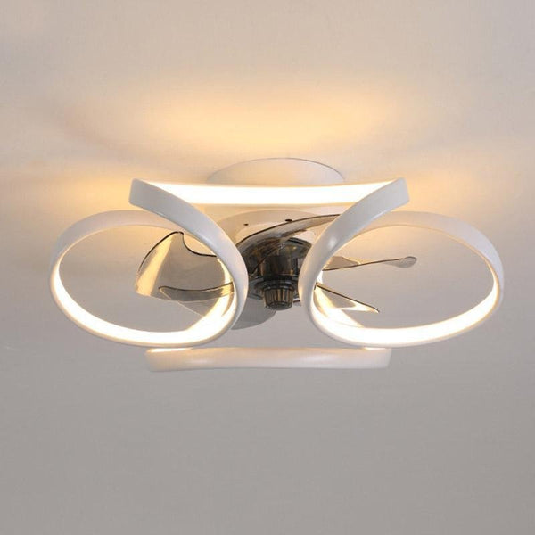 Bloem Led Moderne Inbouw Plafondventilator Met Afstandsbediening Plafondlamp - plafondlamp - sfeerbeeld