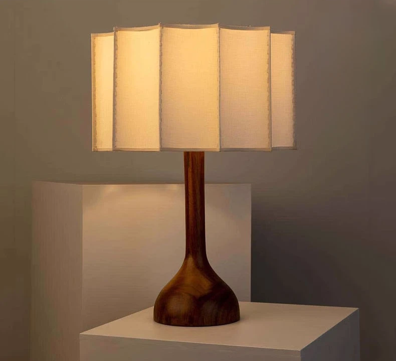 Wabi Sabi Houten Staande Vloerlamp - wandlamp - materiaaldetail