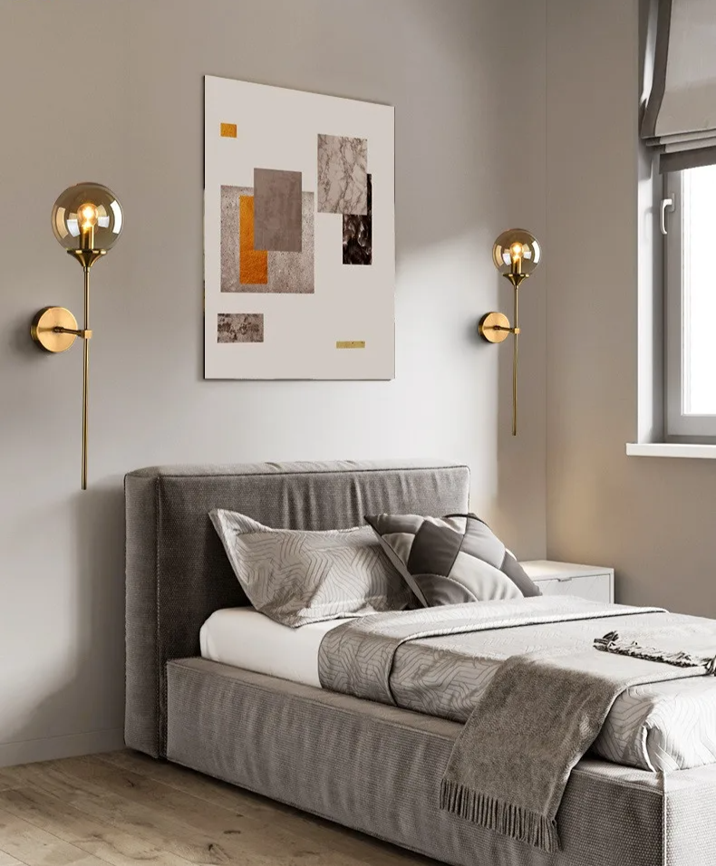 LumoNord Glasbol LED Wandlamp - wandlamp - materiaaldetail