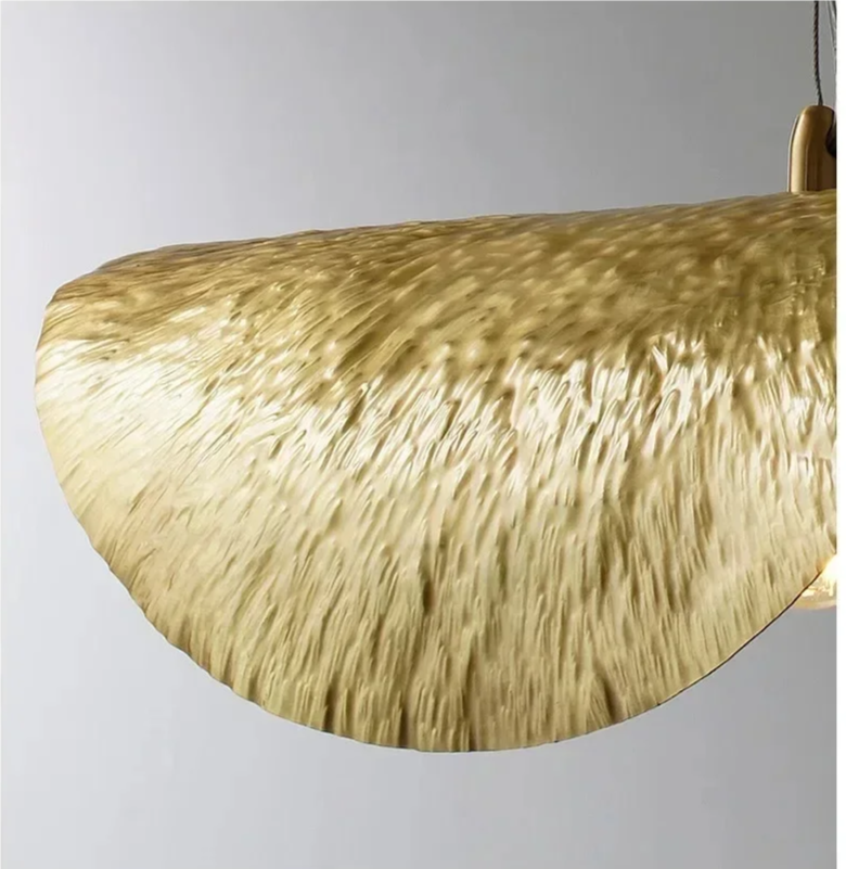 ZenLotus Gouden Lotusblad Kroonluchter - hanglampen - materiaaldetail