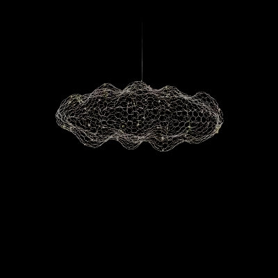 Deense Designer IJzeren Mesh Wolk Hanglamp - hanglampen - gemonteerd