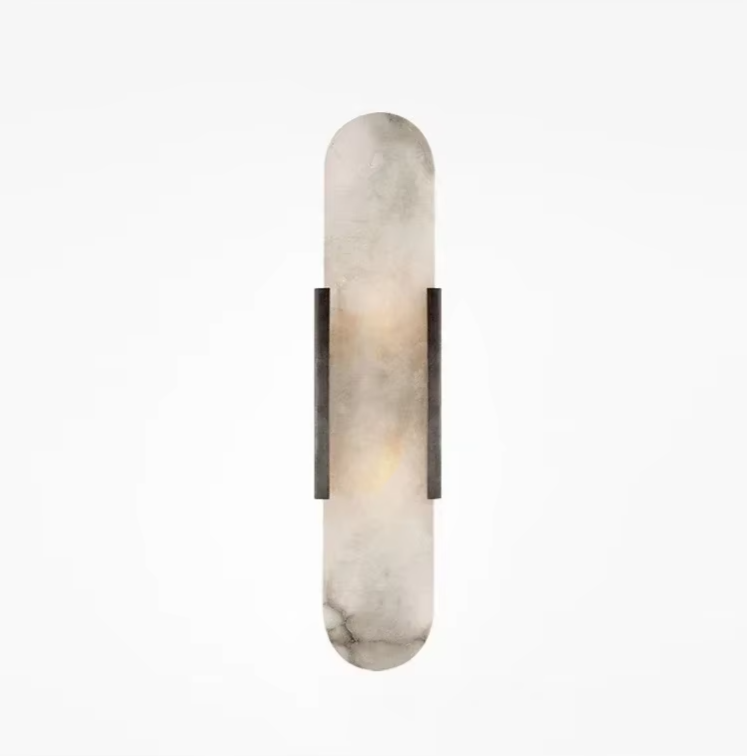 Luxe Marmeren Wandlamp – Modern Design met Stijlvolle Verlichting - wandlamp - detail