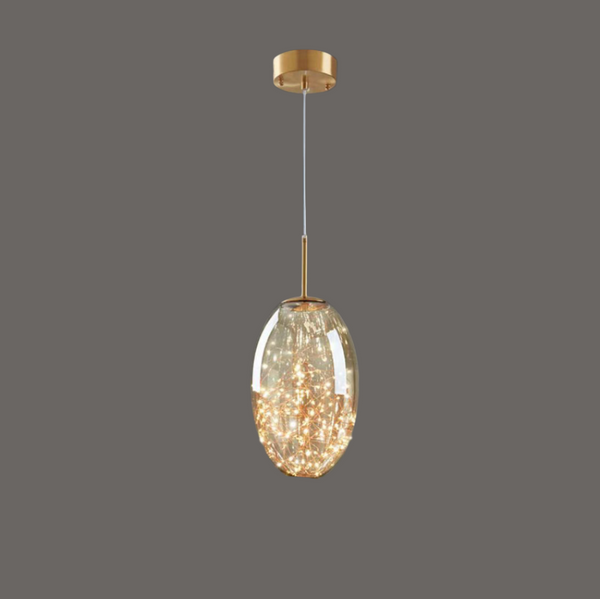 Moderne Grijze Glas Sterrenhemel Hanglamp