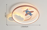 DreamGlow Dimbare Kinderkamer LED Plafondlamp met Afstandsbediening