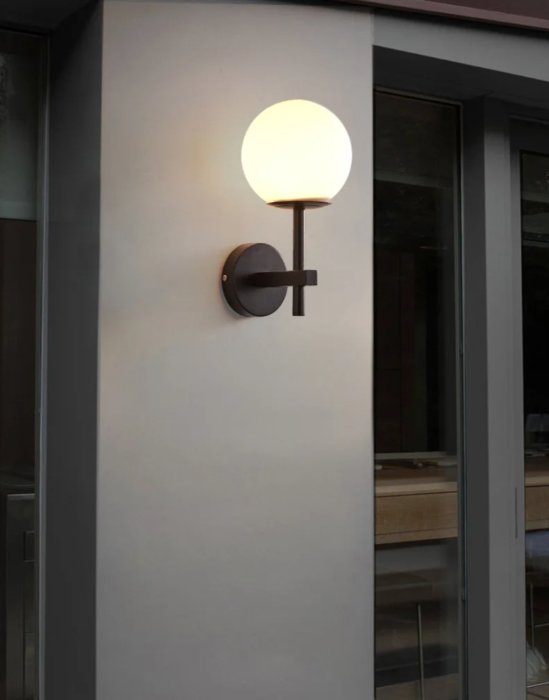 LumiNord – Nordic Moderne LED Wandlamp met Glazen Lichtbol - wandlamp - afmetingen