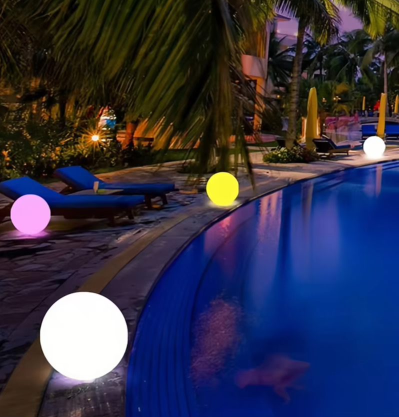 LUXARÉ GlowSphere RGB Tuinlamp op Zonne-energie - buitenverlichting - afmetingen