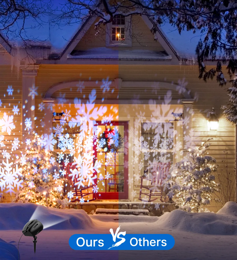 SNOWGLOW – LED Kerst Sneeuwval Projector met Dubbele Kop