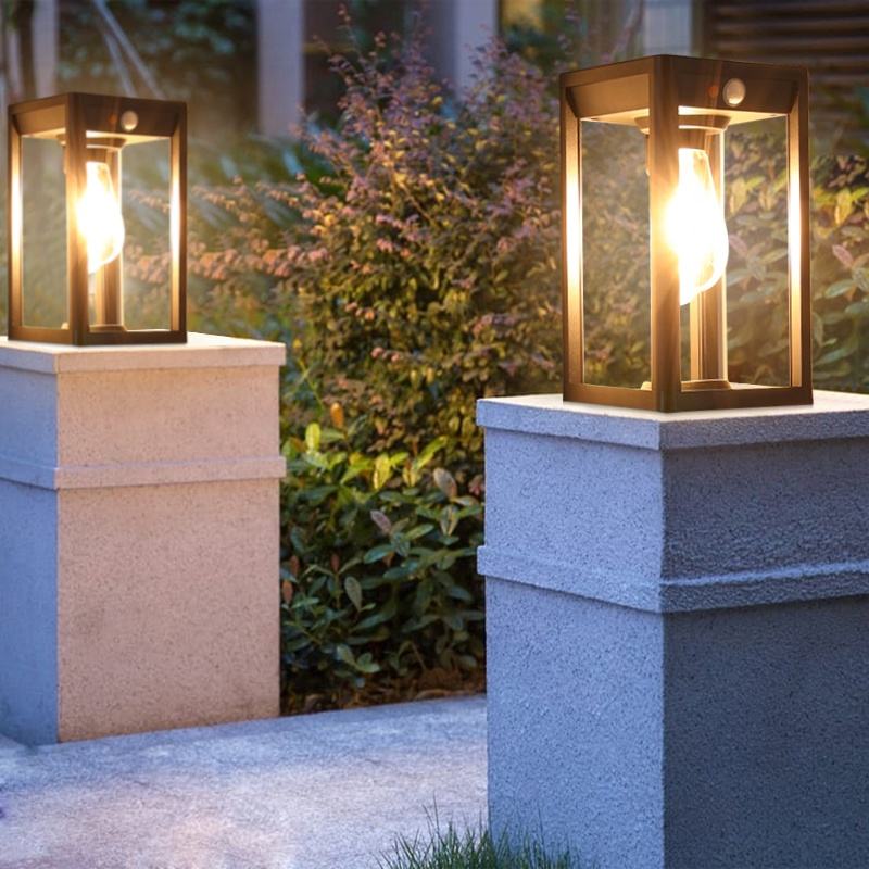 Pilaar Zonne- Energie Lamp - buitenverlichting - afmetingen