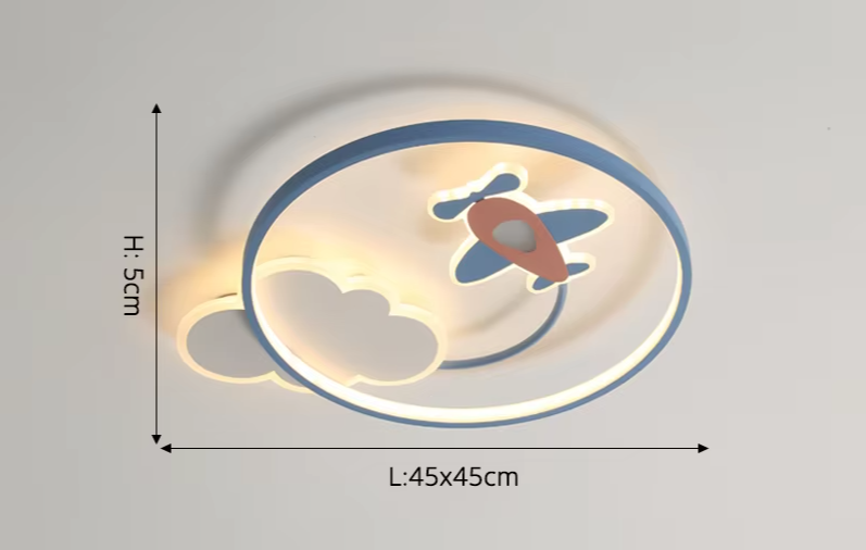 DreamGlow Dimbare Kinderkamer LED Plafondlamp met Afstandsbediening - plafondlampen - detail