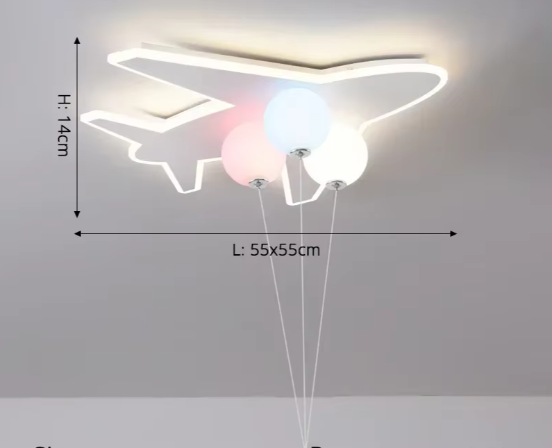 Nordic Astronaut Cloud LED Hanglamp - plafondlamp - afmetingen