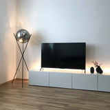 Skapetze - S.LUCE Pro Vloerlamp Sphere 40 Met Rookglazen Bol