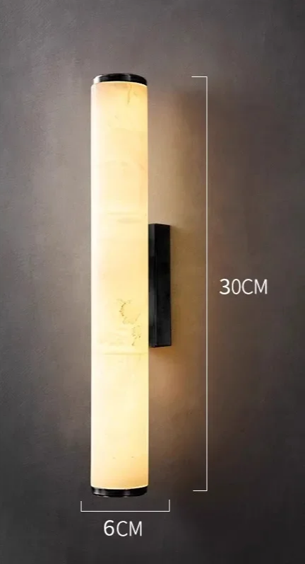 Auralis Lux – Minimalistische Wandlamp van Koper & Marmer
