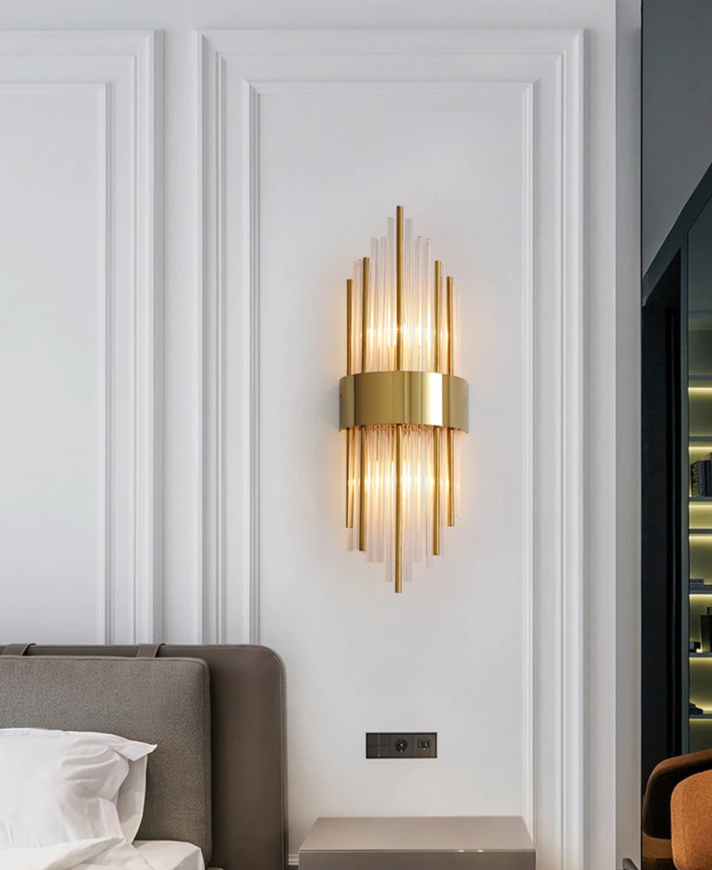 AuriLux Nordic Kristallen Wandlamp - wandlampen - materiaaldetail