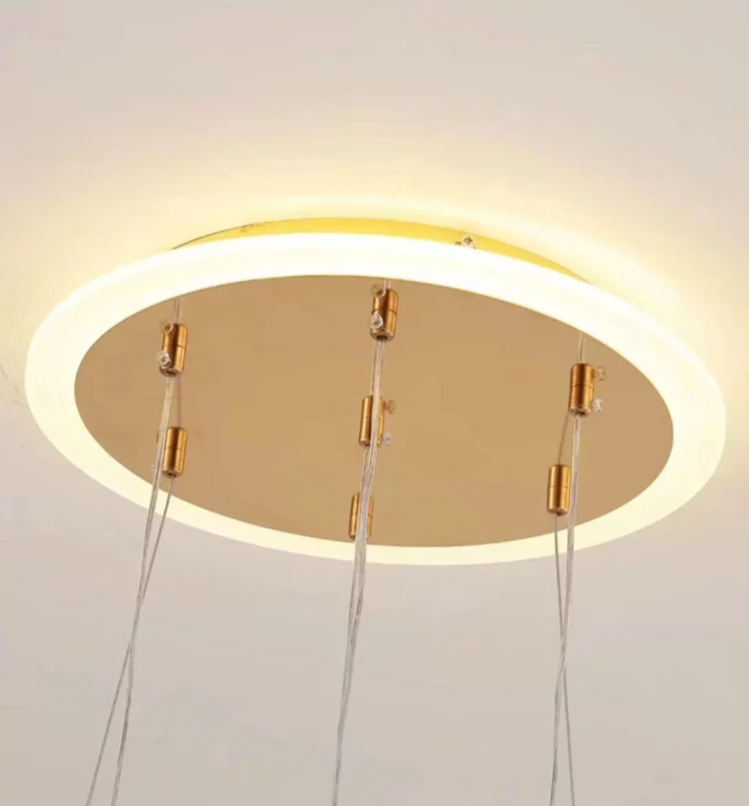 LumaCrest LED Hanglamp – Moderne Art Deco Sfeer voor Eetkamer en Woonruimte - plafondlamp - verlicht