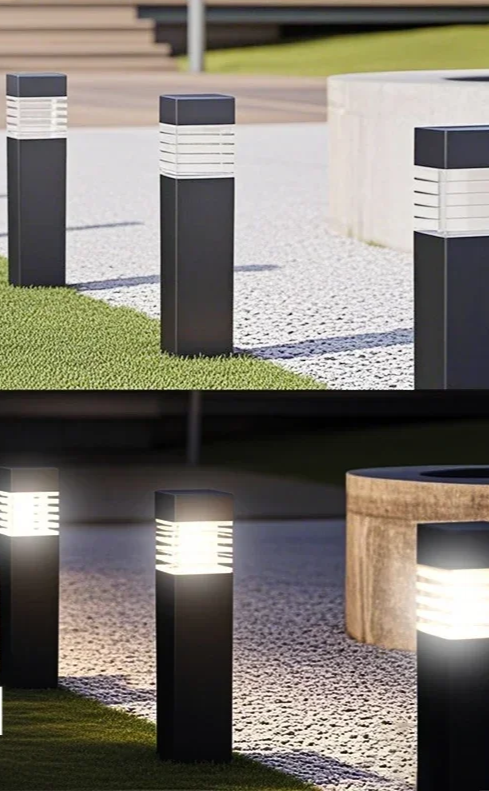 SolarLux Vierkante LED Grondlamp – IP65 Waterdicht - buitenverlichting - zijaanzicht