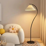 Moderne LED stoffen vloerlamp