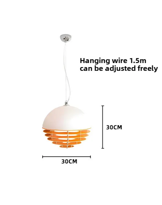 BauhausLinea Retro Minimalistische Hanglamp - plafondlamp - zijaanzicht