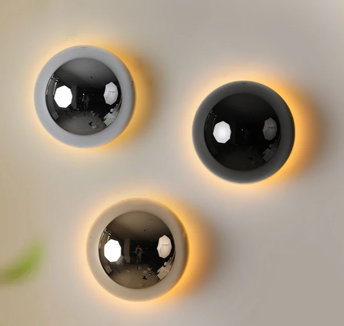 LumiBau Luxe Bauhaus Ronde Wandlamp - wandlamp
