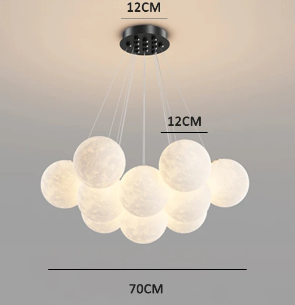 DreamGlow KidsChandelier – Moderne 3D-Print Kinderkamer Hanglamp - hanglampen - materiaaldetail