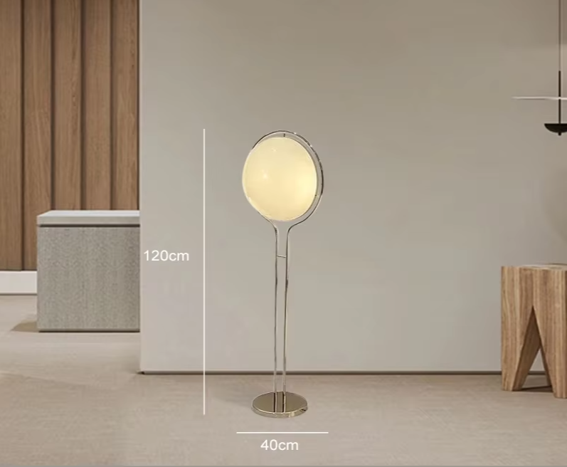 LumiSphere Art Deco LED Bol Vloerlamp - vloerlamp - sfeerbeeld