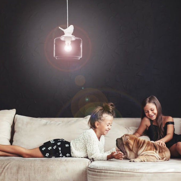 Vogel Hanglamp Voor in de Woonkamer - hanglampen - sfeerbeeld