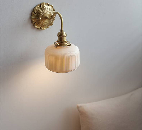 Messing Keramische Wandlamp - wandlampen - in de kamer