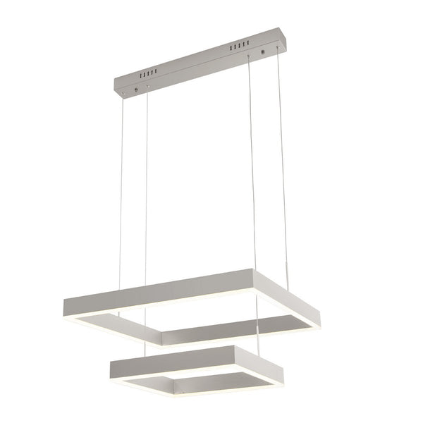 Alexandra Thai - Plafondlamp 60X60X120 Zilver Metaal