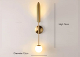 LustraVogue Aura – Luxe Moderne Wandlamp met Glazen Kap