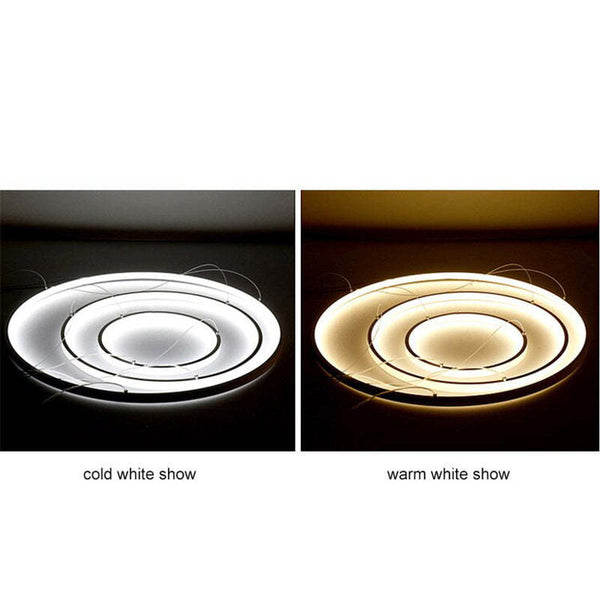 Moderne Plafondlamp Met 3 Ringen - hanglampen - materiaaldetail