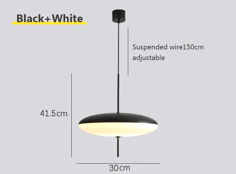 Moderne Vliegende Schotel Hanglamp - hanglampen - afmetingen