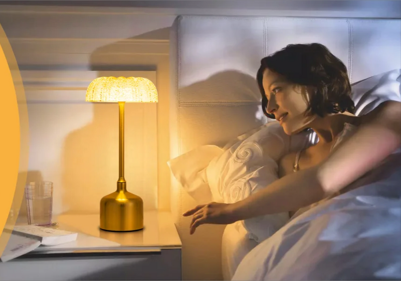 LumiVintage 3000 – Retro LED Tafellamp met Touchbediening en 3000mAh Oplaadbare Batterij