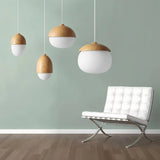 Moderne Castanea Glazen Hanglamp