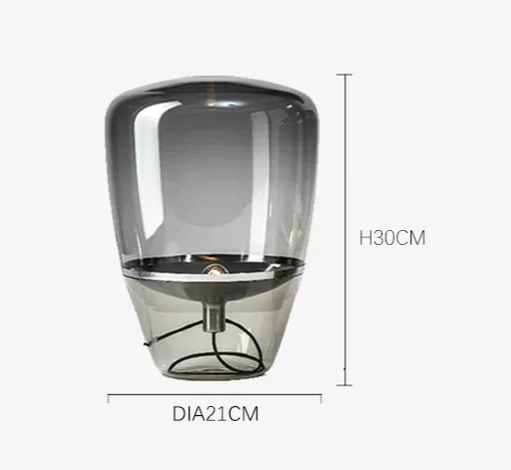 AuroraGlow – Scandinavische Designer Glazen Tafellamp LED