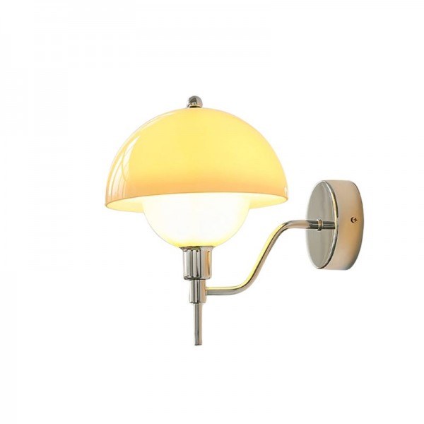 Paddestoel Wandlamp In Crème Kleur - wandlampen - sfeerbeeld